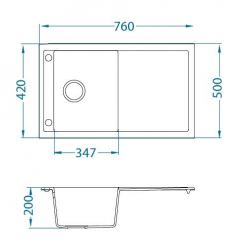ALVEUS FORMIC 30 zlewozmywak granitowy beton