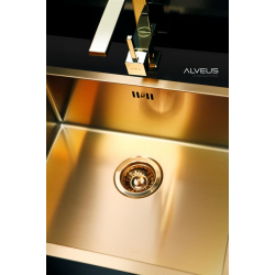 ALVEUSQUADRIX 50 zlewozmywak stalowy MONARCH brąz