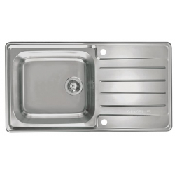 ALVEUS PRAKTIK 100 zlewozmywak stalowy len