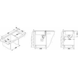 ALVEUS PRAKTIK 100 zlewozmywak stalowy len
