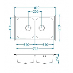 ALVEUS ELEGANT 40 zlewozmywak stalowy satynowy