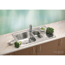 ALVEUS ELEGANT 40 zlewozmywak stalowy satynowy