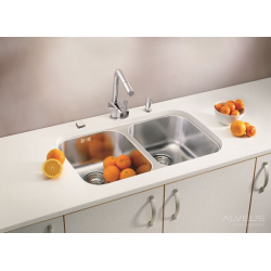 ALVEUS DUO 30 zlewozmywak stalowy satynowy podwieszany