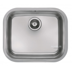 ALVEUS VARIANT 10 zlewozmywak stalowy satynowy wpuszczany o płaskich krawędziach