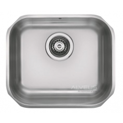 ALVEUS VARIANT 40 zlewozmywak stalowy satynowy o płaskich krawędziach
