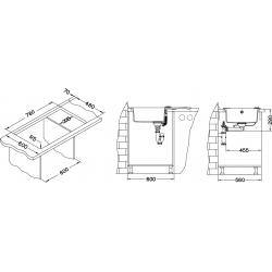 ALVEUS ROCK 130 zlewozmywak granitowy beżowy