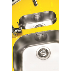 ALVEUS WAVE 30 zlewozmywak szklany biały odwracalny