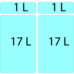 ALVEUS Sortownik Albio 50 (2x1 L + 2x17 L)