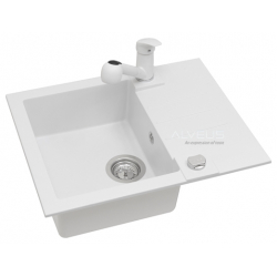 ALVEUS ROCK 30 zlewozmywak granitowy biały