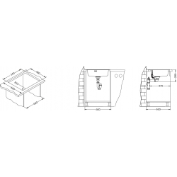 ALVEUS MORE 10 zlewozmywak stalowy satyna