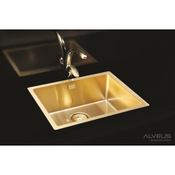 ALVEUS QUADRIX 50 zlewozmywak stalowy MONARCH złoto