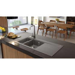 ALVEUS APELLES 70 zlewozmywak granitowy steel