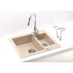 ALVEUS ROCK 80 zlewozmywak granitowy biały