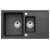 ALVEUS Zlewozmywak granitowy INTERMEZZO 70 czarny