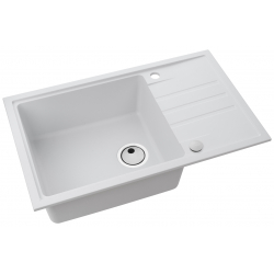ALVEUS Zlewozmywak granitowy INTERMEZZO 130 biały