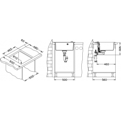 ALVEUS FORMIC 20 zlewozmywak granitowy beton