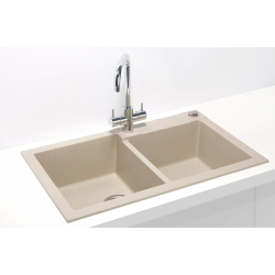 ALVEUS ROCK 90 zlewozmywak granitowy piasek (terra)