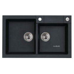 ALVEUS ROCK 90 zlewozmywak granitowy czarny