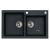 ALVEUS ROCK 90 zlewozmywak granitowy czarny