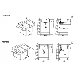 ALVEUS FORMIC 20 zlewozmywak granitowy beton