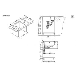 ALVEUS SENSUAL 70 zlewozmywak granitowy biały