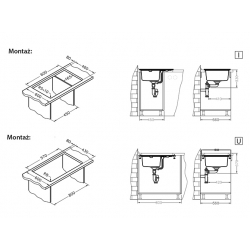 ALVEUS Zlewozmywak granitowy INTERMEZZO 30 biały