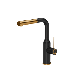 ANGELINA Q LINE Pull out SteelQ pure carbon mat/Nano PVD miedź