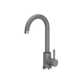 KATE stalowa bateria kuchenna silver stone