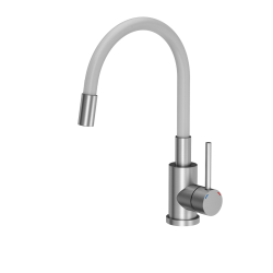 Bateria kuchenna z elastyczną wylewką MAGGIE BIAŁA