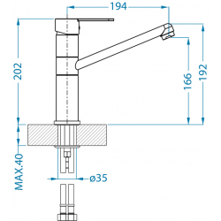 ALVEUS AM 130 bateria kuchenna 91 czarna