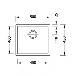 ALVEUS QUADRIX 40 zlewozmywak stalowy