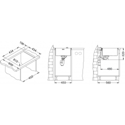 ALVEUSQUADRIX 30 zlewozmywak stalowy MONARCH miedź