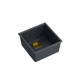 DAVID 40 GraniteQ black diamond/elementy złote