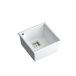 DAVID 40 GraniteQ snow white/elementy stalowe