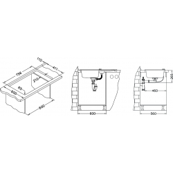 ALVEUS NIAGARA 70 zlewozmywak granitowy czarny