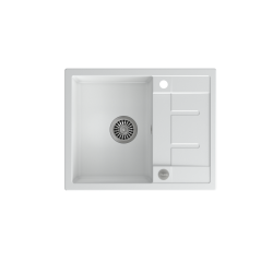 MORGAN 116 GraniteQ snow white/elementy stalowe