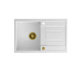 MORGAN 111 GraniteQ snow white/elementy złote