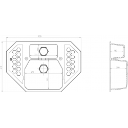 ALVEUS SENSUAL 60 zlewozmywak granitowy biały