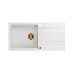 EVAN 146 XL GraniteQ snow white/elementy miedziane