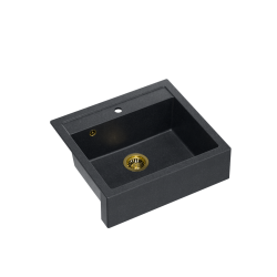 BILL 110 GraniteQ black diamond/elementy złote