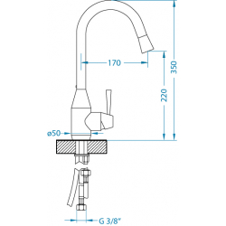 ALVEUS ARC 40 - P bateria kuchenna chrom