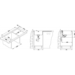 ALVEUS STYLUX 50 zlewozmywak stalowy prawy