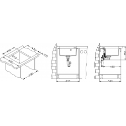 ALVEUS FORMIC 20 zlewozmywak granitowy steel