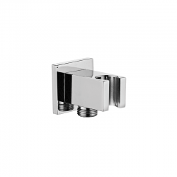 Kvadrato - przyłącze kątowe z uchwytem na słuchawkę chrom NPQ 060K