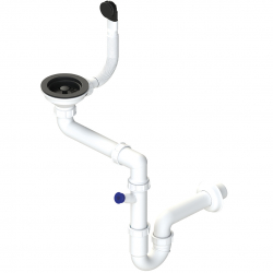 Syfon zlewozmywakowy Laveo czarny OKS 223C