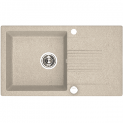 Celia - zlewozmywak 1-komorowy z ociekaczem beż SBC 411T