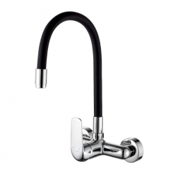 ELZA – BATERIA ZLEWOZMYWAKOWA ŚCIENNA Z ELASTYCZNĄ WYLEWKĄ BKE 781D