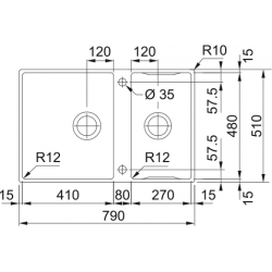 Zlewozmywak FRANKE Box Center BWX 220-41-27 Stal szlachetna Szczotkowane 127.0617.529