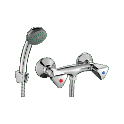 NORM - BATERIA NATRYSKOWA ŚCIENNA CHROM BQN 041D