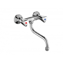 NORM – BATERIA ZLEWOZMYWAKOWA ŚCIENNA CHROM BQN 080D